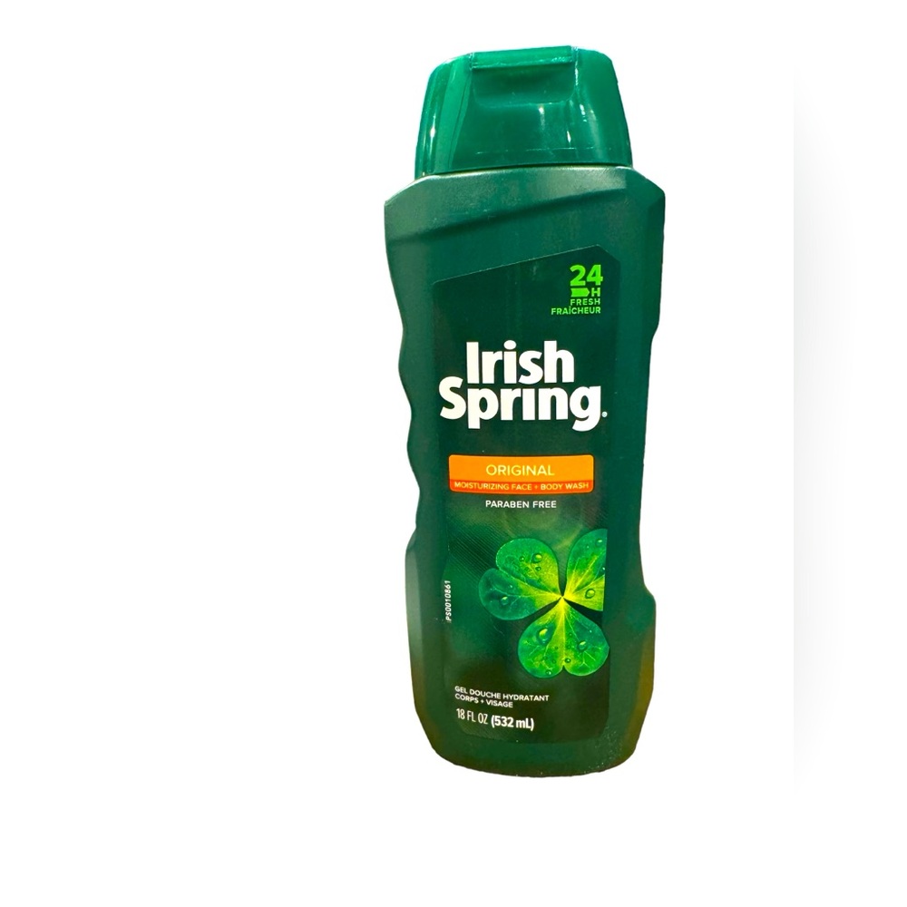 Irish Spring Original Moisturizing Face & Body Wash Paraban Free 18 Oz.